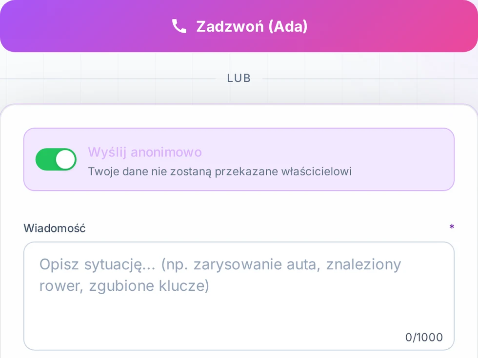 2. Otwórz stronę kontaktu